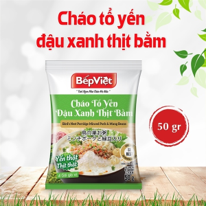 Cháo Tổ Yến Đậu Xanh Thịt Bằm Bếp Việt Gói 50g (gói)